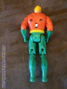 Backside of Toy Biz Aquaman